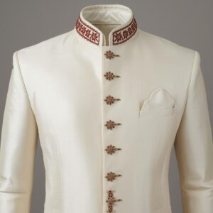 WHITE SHERWANI